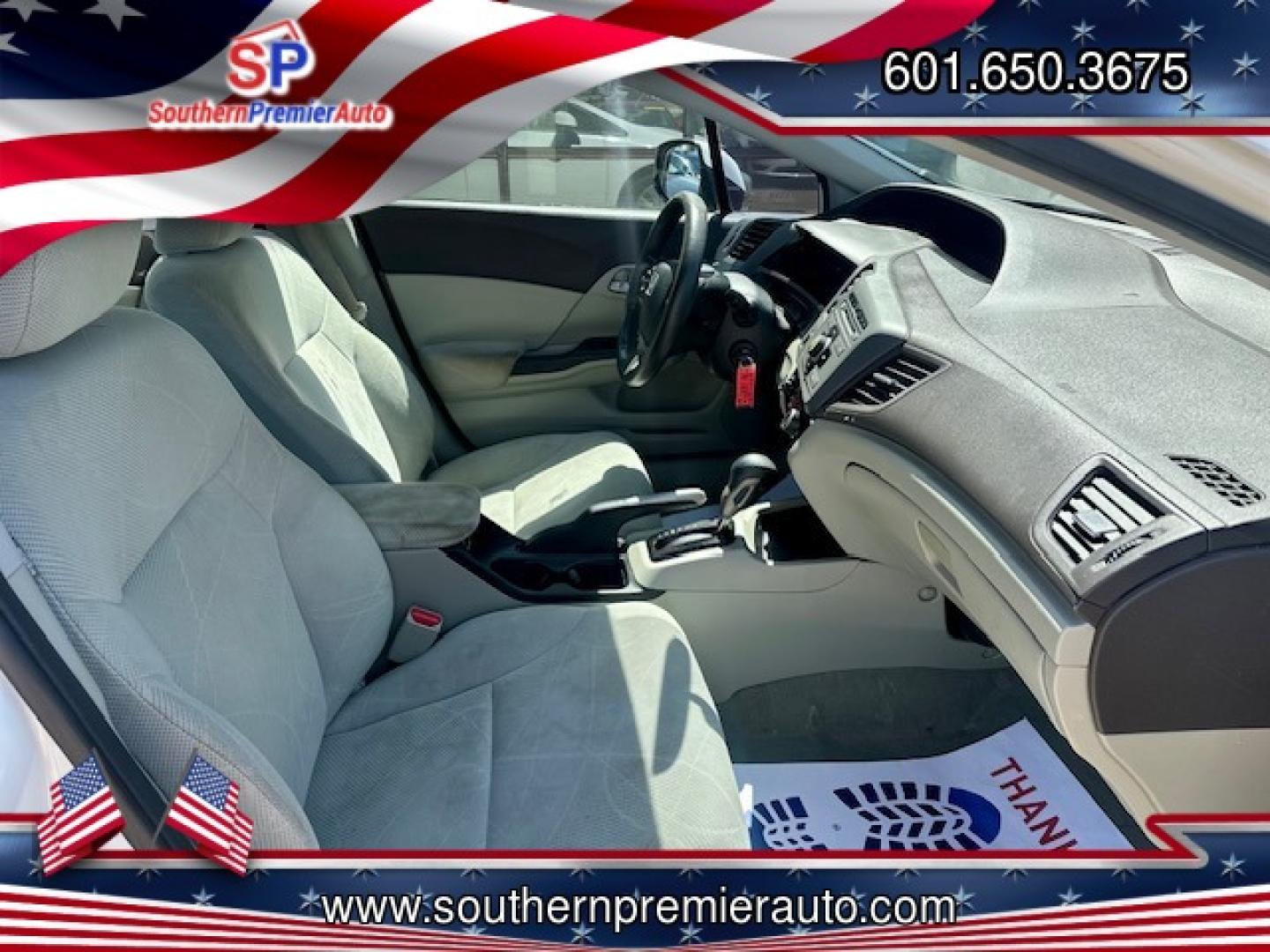2012 WHITE HONDA CIVIC LX LX (2HGFB2F51CH) with an 1.8L L4 SOHC 16V engine, 5-Speed Automatic transmission, located at 922 W. Beacon St., Philadelphia, MS, 39350, (601) 650-3675, 32.770447, -89.127151 - Title: 2012 Honda Civic LX Sedan Year: 2012 Make: Honda Model: Civic Engine: 1.8L L4 SOHC 16V Body: SEDAN 4-DR Transmission: 5-Speed Automatic Drive Type: FWD Mpg City: 28 Mpg: 39 Trim: LX Sedan - Photo#10